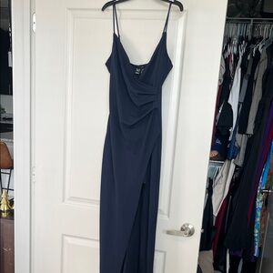 Navy Windsor long dress
